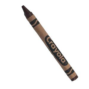 Vintage Crayola Indian Red Crayon Retired Binney & Smith 1990 Future Bold Logo